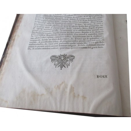 Daté de 1725, Institutiones  catholicae in modum catecheseos, Francisco-Amato Pouget - latin, rare, édition XVIIIe s. théologie,