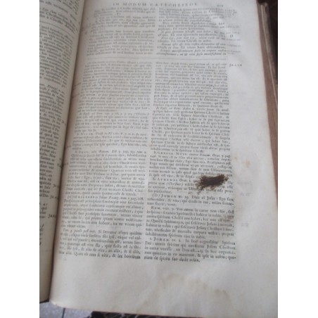 Daté de 1725, Institutiones  catholicae in modum catecheseos, Francisco-Amato Pouget - latin, rare, édition XVIIIe s. théologie,