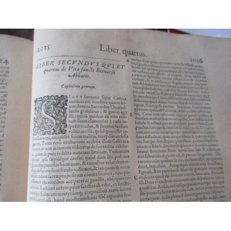 Daté de 1615, St Bernard Divi Bernardi, claraevallensis coenobii abbatis primi, sermonum opus - édition XVII, latin, théologie,