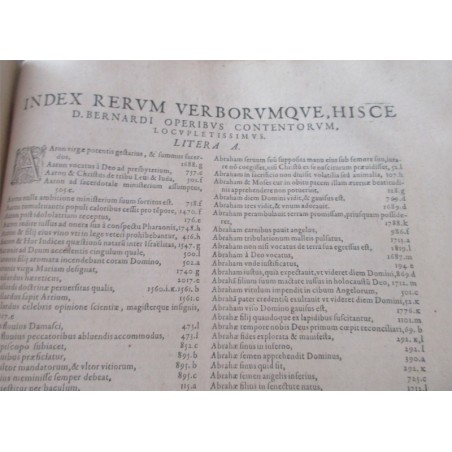 Daté de 1615, St Bernard Divi Bernardi, claraevallensis coenobii abbatis primi, sermonum opus - édition XVII, latin, théologie,