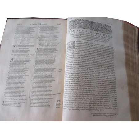 Daté de 1615, St Bernard Divi Bernardi, claraevallensis coenobii abbatis primi, sermonum opus - édition XVII, latin, théologie,