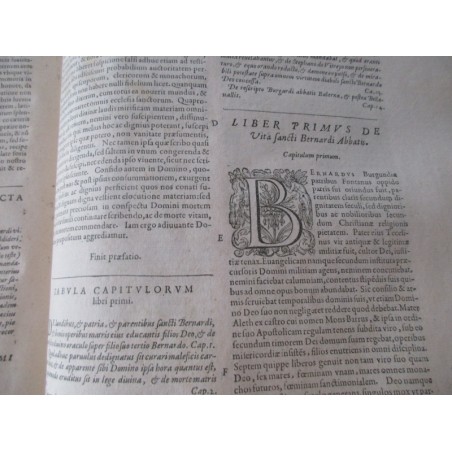 Daté de 1615, St Bernard Divi Bernardi, claraevallensis coenobii abbatis primi, sermonum opus - édition XVII, latin, théologie,