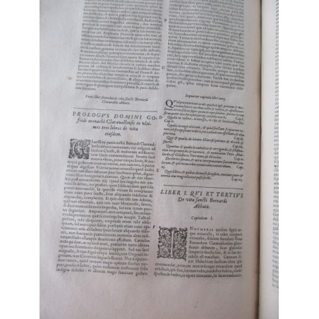 Daté de 1615, St Bernard Divi Bernardi, claraevallensis coenobii abbatis primi, sermonum opus - édition XVII, latin, théologie,