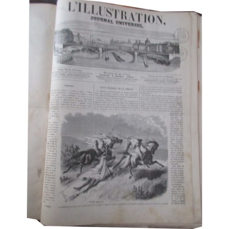 Journal L'Illustration année 1864, six mois de juillet à décembre, tome 44 - journaux anciens, XIXe siècle