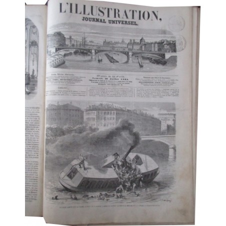 Journal L'Illustration année 1864, six mois de juillet à décembre, tome 44 - journaux anciens, XIXe siècle