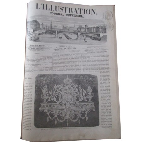 Journal L'Illustration année 1864, six mois de juillet à décembre, tome 44 - journaux anciens, XIXe siècle