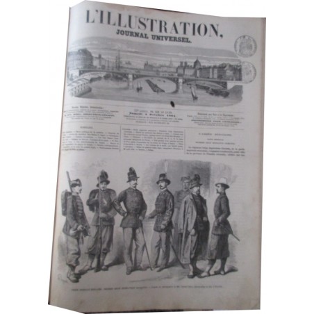 Journal L'Illustration année 1864, six mois de juillet à décembre, tome 44 - journaux anciens, XIXe siècle