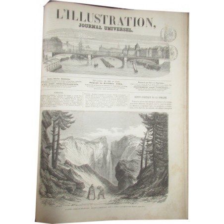 Journal L'Illustration année 1864, six mois de juillet à décembre, tome 44 - journaux anciens, XIXe siècle