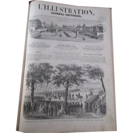 Journal L'Illustration année 1864, six mois de juillet à décembre, tome 44 - journaux anciens, XIXe siècle