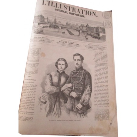 Journal L'Illustration année 1864, six mois de juillet à décembre, tome 44 - journaux anciens, XIXe siècle