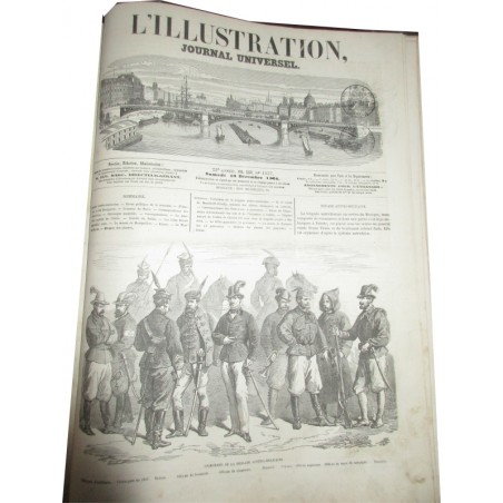 Journal L'Illustration année 1864, six mois de juillet à décembre, tome 44 - journaux anciens, XIXe siècle