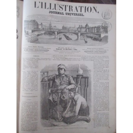 Journal L'Illustration année 1864, six mois de juillet à décembre, tome 44 - journaux anciens, XIXe siècle