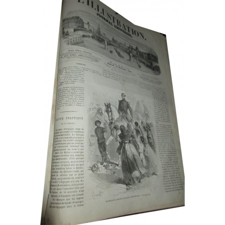 Journal L'Illustration année 1864, six mois de juillet à décembre, tome 44 - journaux anciens, XIXe siècle