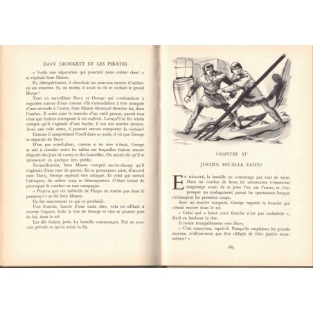 Davy Crockett et les pirates, Jean Muray, Walt Disney 1957 - Idéal bibliothèque, aventures far west Jeunesse