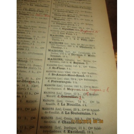 1884, Dictionnaire des Postes et des Télégraphes de la France et de l'Algérie, Cochery - annuaire Algérie, France, généalogie,