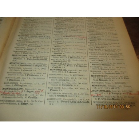 1884, Dictionnaire des Postes et des Télégraphes de la France et de l'Algérie, Cochery - annuaire Algérie, France, généalogie,