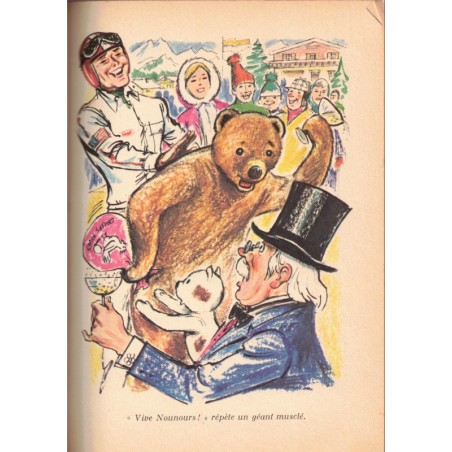 Nounours pilote de course, Claude Laydu - feuilleton TV Bonne nuit les Petits, Bibliothèque rose Minirose