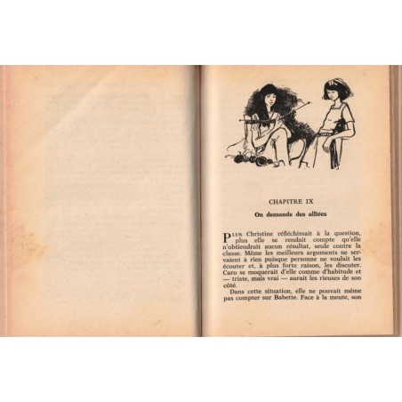 Christine gagne la partie, Marie-Louise Fischer, 1976 - collection jeunesse Bibliothèque rose