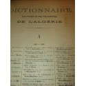 1884, Dictionnaire des Postes et des Télégraphes de la France et de l'Algérie, Cochery - Algérie, France, généalogie,