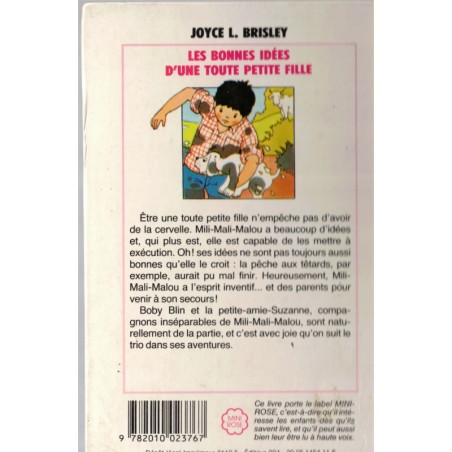 Les bonnes idées d'une toute petite fille, Brisley, 1985, bibliothèque rose minirose premières lectures enfance