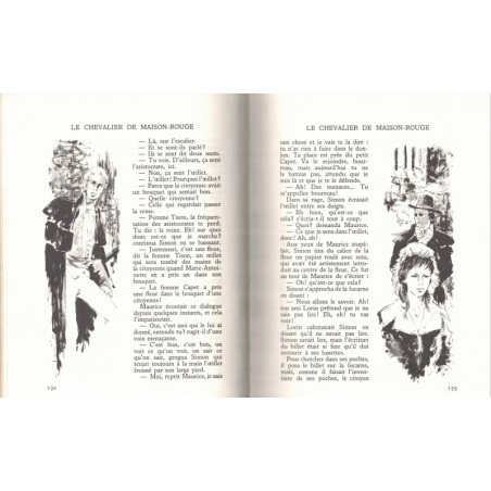 Le chevalier de Maison-Rouge, Alexandre Dumas, 1964 - collection Rouge et Or Souveraine, cape et épée, aventures Jeunesse
