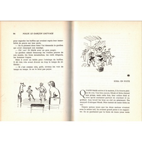 Malik le garçon sauvage, Jacqueline Cervon, 1970 - collection Fantasia Magnard, amitié littérature Jeunesse