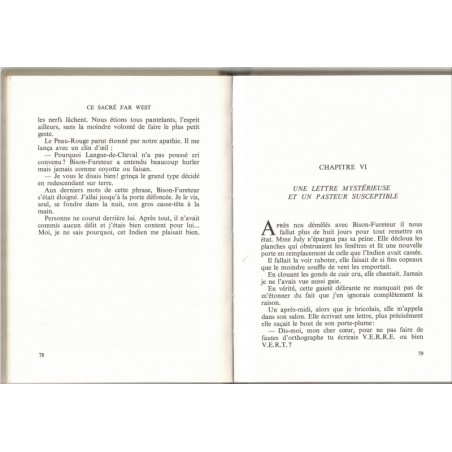 Ce sacré Far West, William Camus, 1975 - collection Rouge et Or Olympic, far west jeunesse adolescents