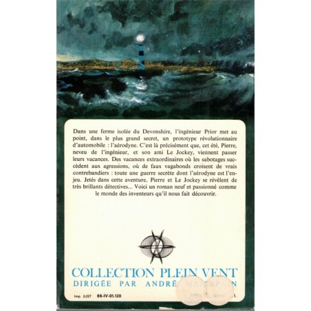 Un aérodyne sur la mer, John Rackham, 1966 - Plein Vent, aventures policier jeunesse adolescents
