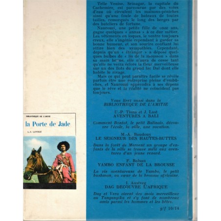 Le lis de la mousson, Lavolle, 1965 - littérature jeunesse voyages, Inde,