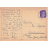 Carte postale fleurs des Alpes, timbre Deutsches Reich 6, Hitler, 1943, Oberchenheim - fleurs, Allemagne, philatélie