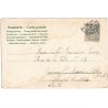 Carte postale Mandoline & flûte, 1906, timbre-poste type blanc 1 5c, Lille - carte postale ancienne Bonne fête, philatélie
