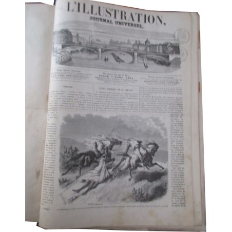 Journal L'Illustration six mois année 1865 de janvier à juin tome 45 - journaux anciens, XIXe siècle