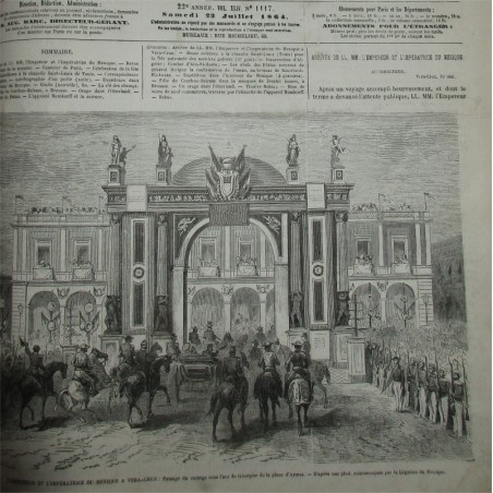 Journal L'Illustration six mois année 1865 de janvier à juin tome 45 - journaux anciens, XIXe siècle