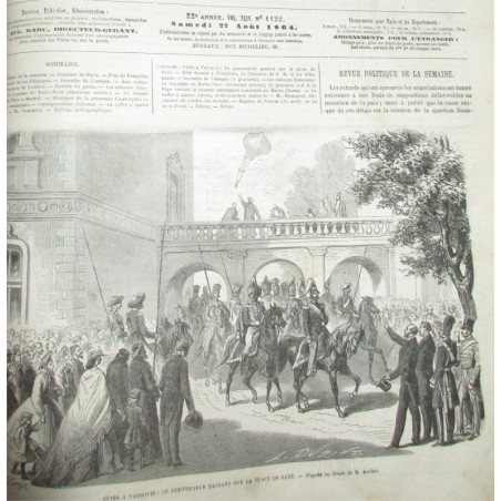 Journal L'Illustration six mois année 1865 de janvier à juin tome 45 - journaux anciens, XIXe siècle
