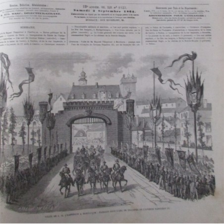 Journal L'Illustration six mois année 1865 de janvier à juin tome 45 - journaux anciens, XIXe siècle