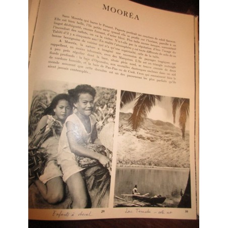 Tahiti, le dernier paradis terrestre, 1951, Bernard Villaret - îles Océan Pacifique, ethnologie, France Outre-Mer