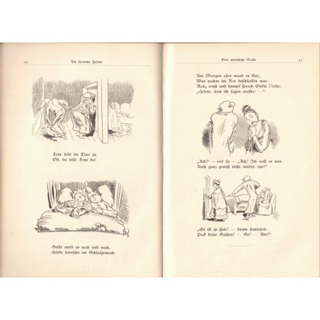 Die Fromme Helene, Wilhelm Busch, 1936 - peintres illustrateurs, humour, Allemagne, Kunst