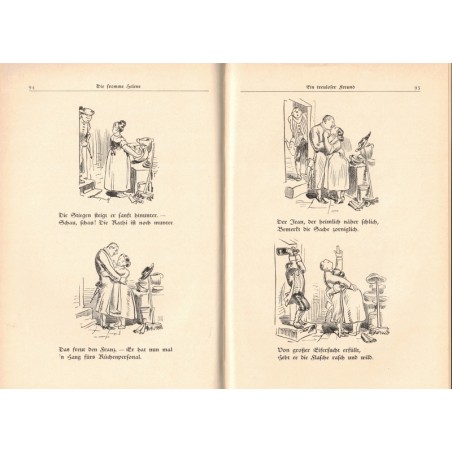 Die Fromme Helene, Wilhelm Busch, 1936 - peintres illustrateurs, humour, Allemagne, Kunst
