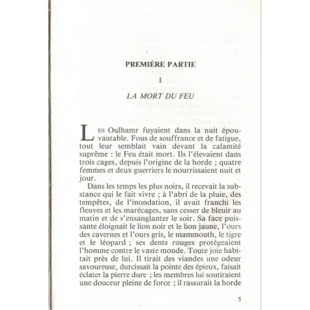 La guerre du feu, Rosny Ainé, 1996 -, fantasy, collection Bibliothèque Rouge et Or, aventures jeunesse, préhistoire,