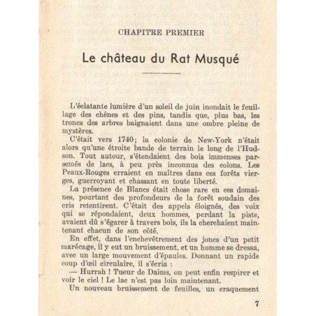 Le tueur de daims, Fenimore Cooper, 1952 - Far West, cow-boys, western, aventures jeunesse, collection Bleuet