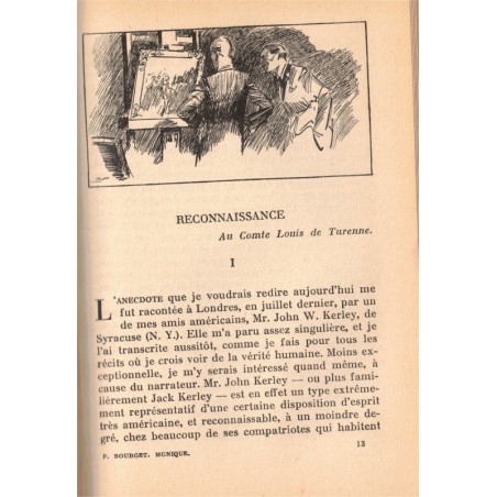 Monique, par Paul Bourget, 1938 - romans XXe, nouvelles, littérature jeunesse