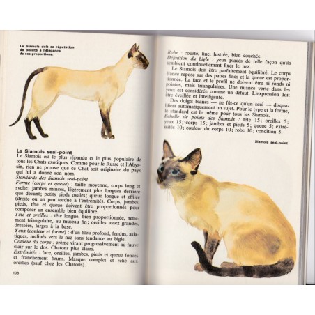 Les chats, Poche couleurs Larousse - guide des chats, animaux domestiques