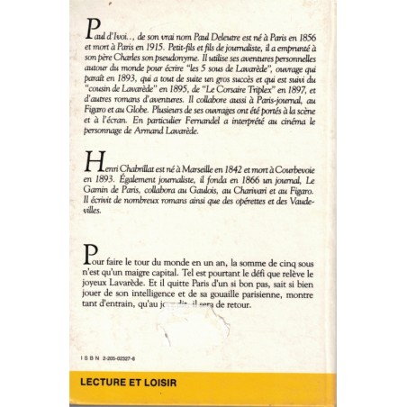 Les cinq sous de Lavarède, Paul d'Ivoi, Henri Chabrillat, 1982 -