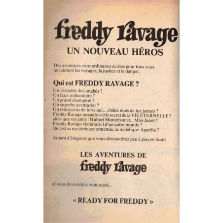 Freddy Ravage et les diplodocus, Monsigny, 1975 - aventures jeunesse