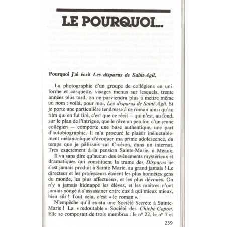 Les disparus de Saint-Agil, Pierre Very, 1987 - mystère jeunesse, Folio Junior énigmes
