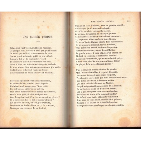 Poésies nouvelles 1836-1852, Alfred de Musset, 1887 - poésie, littérature XIXe s., couverture cuir,
