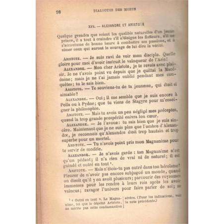Fénelon, Dialogues des Morts, 1899 - Classiques français, Littérature XVIIe s. théologie, théâtre XVIIe s., philosophie