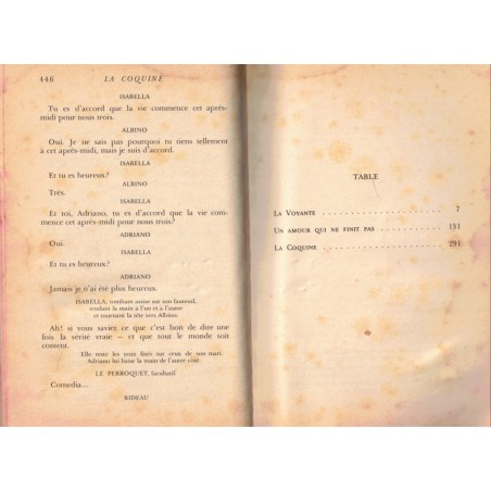 La voyante, La coquine, Un amour qui ne finit pas, André Roussin, 1968 - théâtre vaudeville,