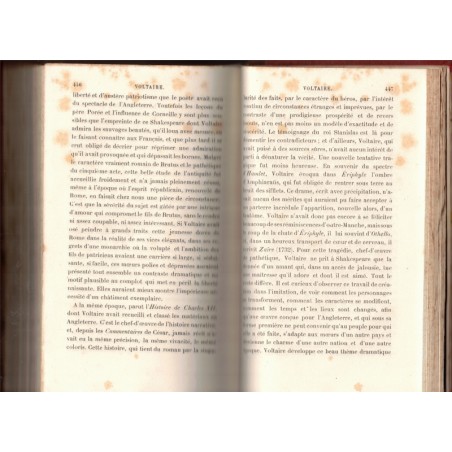 Essais de littérature française, Temps modernes, Eugène Geruzez - éditions anciennes anthologie Littérature 18e s. et 19e s.