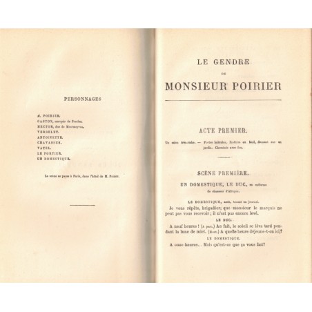 Théâtre complet T2, Diane, Philiberthe, Le gendre de M. Poirier, Ceinture dorée, Emile Augier, 1882